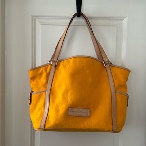Dooney and Bourke Yellow Tote Bag